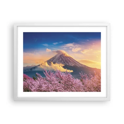Affiche dans un cadre blanc - Poster - Sainteté japonaise - 50x40 cm
