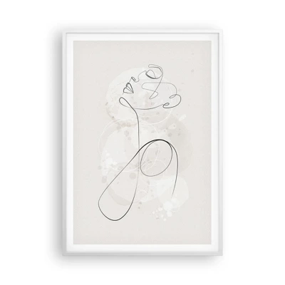 Affiche dans un cadre blanc - Poster - Spirale de beauté - 70x100 cm