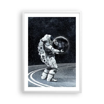 Affiche dans un cadre blanc - Poster - Sur la Voie Lactée - 50x70 cm