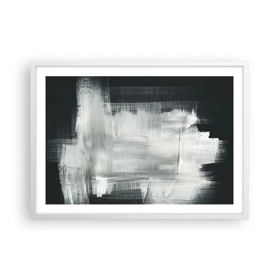 Affiche dans un cadre blanc - Poster - Tissé à la verticale et à l'horizontale - 70x50 cm