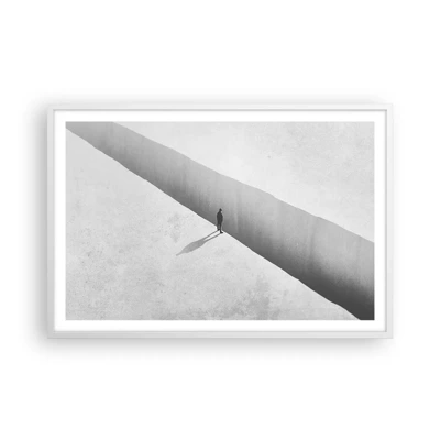 Affiche dans un cadre blanc - Poster - Un objectif clair - 91x61 cm