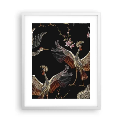 Affiche dans un cadre blanc - Poster - Un oiseau de conte de fées - 40x50 cm