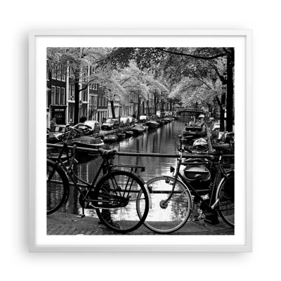 Affiche dans un cadre blanc - Poster - Une vue très hollandaise - 60x60 cm
