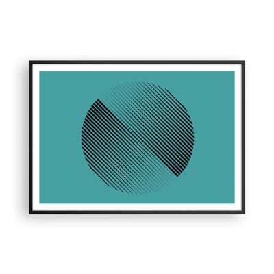 Affiche dans un cadre noir - Poster - Cercle – une variation géométrique - 100x70 cm