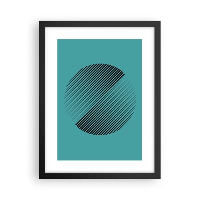 Affiche dans un cadre noir - Poster - Cercle – une variation géométrique - 30x40 cm