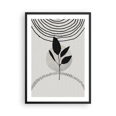 Affiche dans un cadre noir - Poster - Composition : rituels de la nature - 50x70 cm