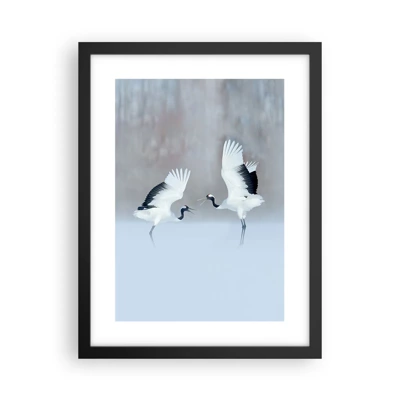 Affiche dans un cadre noir - Poster - Danse dans le brouillard - 30x40 cm