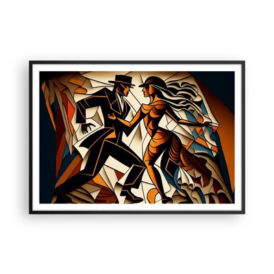 Affiche dans un cadre noir - Poster - Danse de passion et de volupté - 100x70 cm