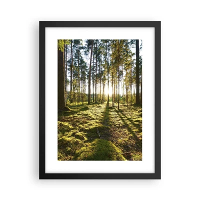 Affiche dans un cadre noir - Poster - … Derrière les sept forêts - 30x40 cm