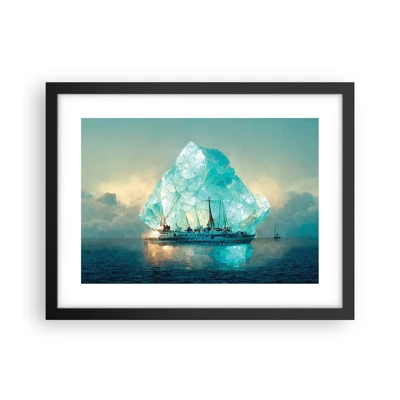 Affiche dans un cadre noir - Poster - Diamant arctique - 40x30 cm