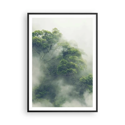 Affiche dans un cadre noir - Poster - Enveloppé de brouillard - 70x100 cm