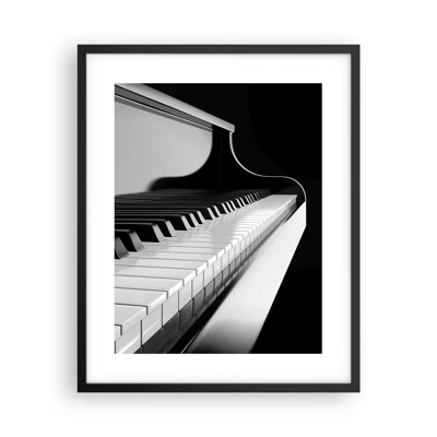 Affiche dans un cadre noir - Poster - Harmonie des formes et des couleurs - 40x50 cm