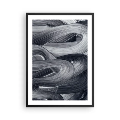 Affiche dans un cadre noir - Poster - La fluidité de la réalité - 50x70 cm
