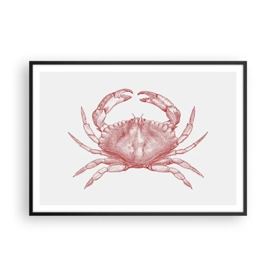 Affiche dans un cadre noir - Poster - Le crabe des crabes - 100x70 cm