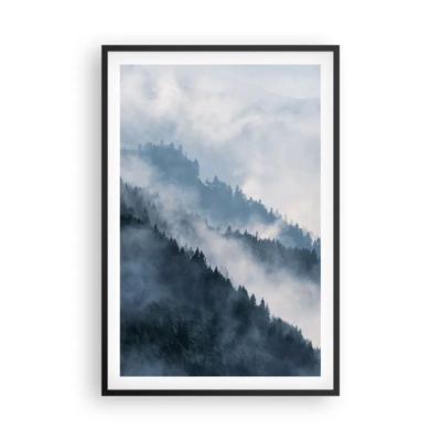 Affiche dans un cadre noir - Poster - Mysticisme des montagnes - 61x91 cm