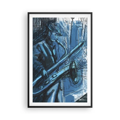 Affiche dans un cadre noir - Poster - Rhapsodie urbaine - 61x91 cm