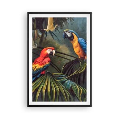 Affiche dans un cadre noir - Poster - Romantisme dans les tropiques - 61x91 cm