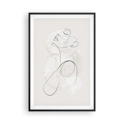 Affiche dans un cadre noir - Poster - Spirale de beauté - 61x91 cm