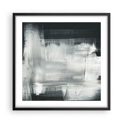 Affiche dans un cadre noir - Poster - Tissé à la verticale et à l'horizontale - 50x50 cm