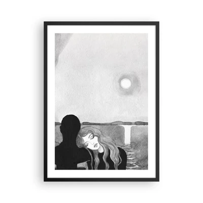 Affiche dans un cadre noir - Poster - Toujours un secret - 50x70 cm