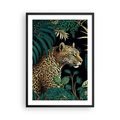 Affiche dans un cadre noir - Poster - Un hôte dans la jungle - 50x70 cm