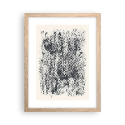 Affiche dans un chêne clair - Poster - Composition brumeuse - 30x40 cm