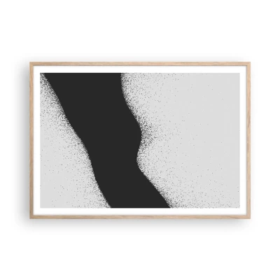 Affiche dans un chêne clair - Poster - Équilibre fluide - 100x70 cm