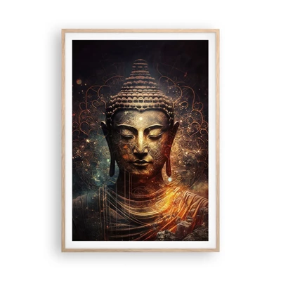 Affiche dans un chêne clair - Poster - Équilibre spirituel - 70x100 cm