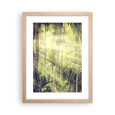 Affiche dans un chêne clair - Poster - Nature enflammée - 30x40 cm