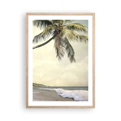 Affiche dans un chêne clair - Poster - Rêve tropical - 50x70 cm