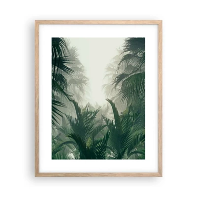 Affiche dans un chêne clair - Poster - Secret tropical - 40x50 cm