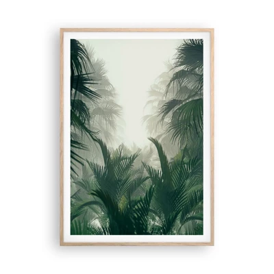 Affiche dans un chêne clair - Poster - Secret tropical - 70x100 cm