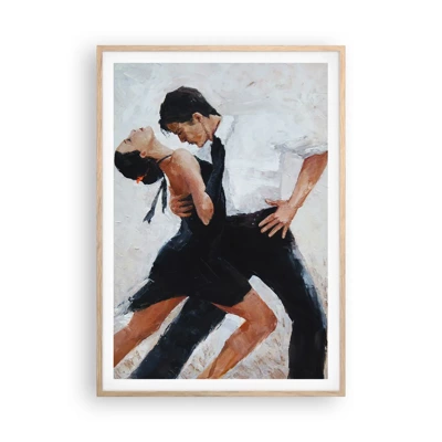 Affiche dans un chêne clair - Poster - Tango de mes rêves et pensées - 70x100 cm