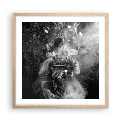 Affiche dans un chêne clair - Poster - Tout simplement Mère Nature - 50x50 cm