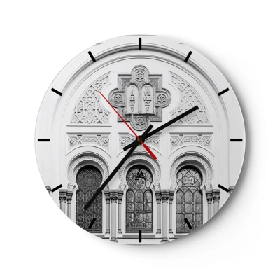 Horloge murale - Pendule murale - À la frontière des cultures - 30x30 cm