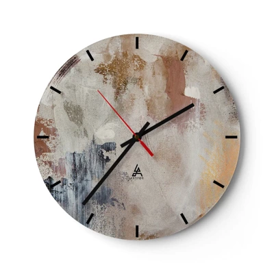 Horloge murale - Pendule murale - Abstraction brumeuse - 30x30 cm