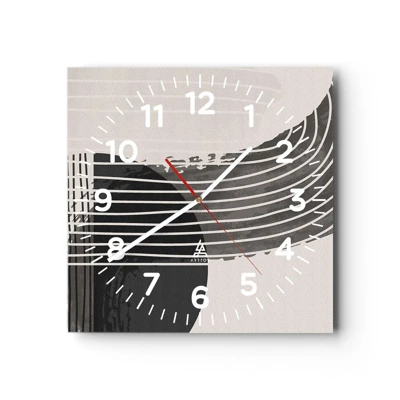 Horloge murale - Pendule murale - Aller et retour - 40x40 cm