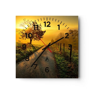 Horloge murale - Pendule murale - Après-midi de miel - 30x30 cm