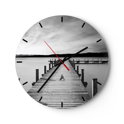 Horloge murale - Pendule murale - Au point d'eau - la paix - 30x30 cm