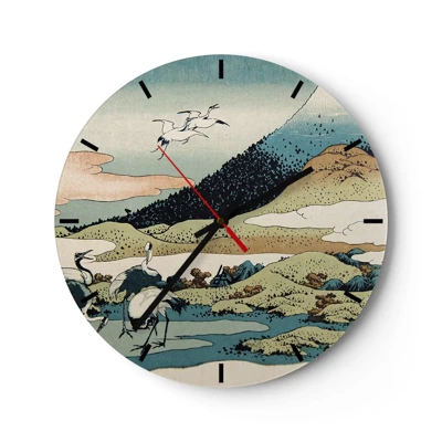 Horloge murale - Pendule murale - Avec une âme japonnaise - 30x30 cm