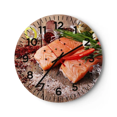 Horloge murale - Pendule murale - Aventure norvégienne dans la cuisine - 30x30 cm