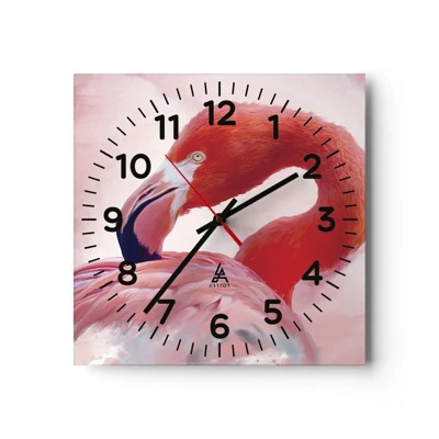 Horloge murale - Pendule murale - Beauté des oiseaux - 30x30 cm