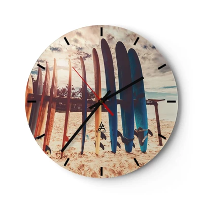Horloge murale - Pendule murale - Bonne nuit, à demain - 40x40 cm