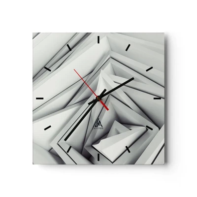 Horloge murale - Pendule murale - Bourgeon d’angles vifs - 40x40 cm