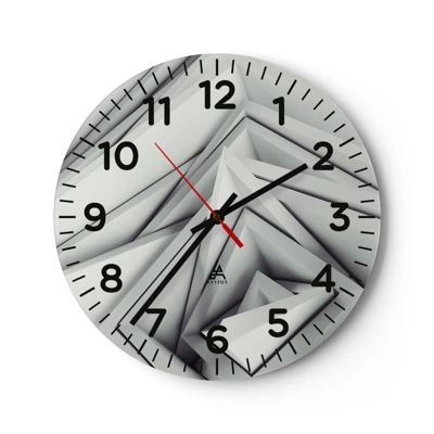 Horloge murale - Pendule murale - Bourgeon d’angles vifs - 40x40 cm