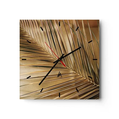 Horloge murale - Pendule murale - Colonnade naturelle - 40x40 cm