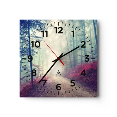 Horloge murale - Pendule murale - Comme c'est bon de se lever à l'aube - 30x30 cm