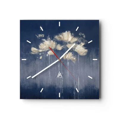 Horloge murale - Pendule murale - Comme des pétales au vent - 30x30 cm