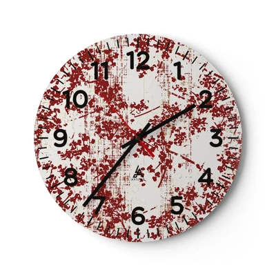 Horloge murale - Pendule murale - Comme un calicot ancien - 30x30 cm