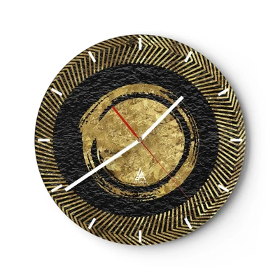 Horloge murale - Pendule murale - Composition glamour - 30x30 cm